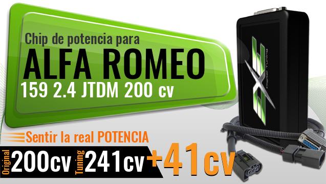 Chip de potencia Alfa Romeo 159 2.4 JTDM 200 cv