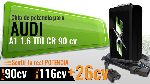 Chip de potencia Audi A1 1.6 TDI CR 90 cv