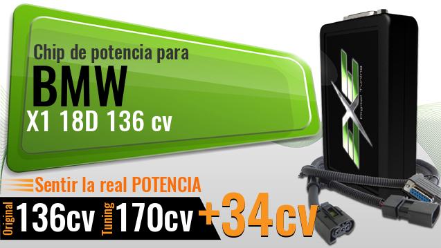 Chip de potencia Bmw X1 18D 136 cv