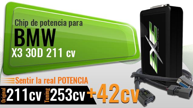 Chip de potencia Bmw X3 30D 211 cv