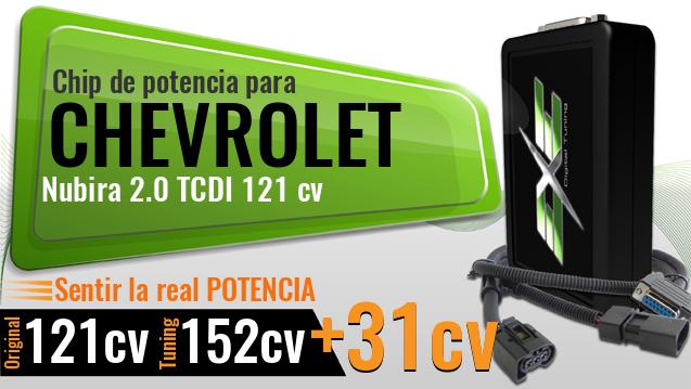 Chip de potencia Chevrolet Nubira 2.0 TCDI 121 cv