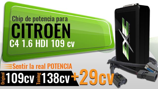 Chip de potencia Citroen C4 1.6 HDI 109 cv Chip de potencia Citroen C4 1.6 HDI 109 cv