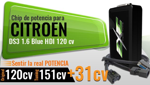 Chip de potencia Citroen DS3 1.6 Blue HDI 120 cv