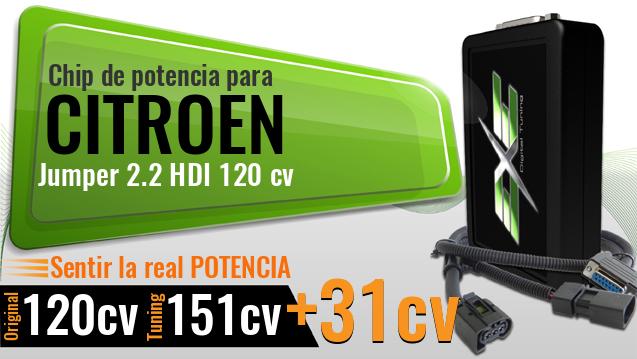 Chip de potencia Citroen Jumper 2.2 HDI 120 cv