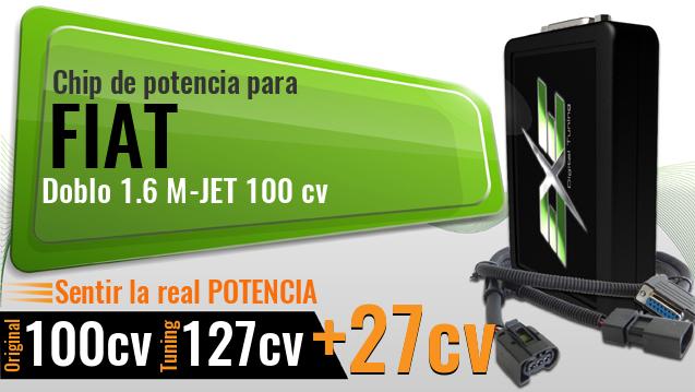 Chip de potencia Fiat Doblo 1.6 M-JET 100 cv Chip de potencia Fiat Doblo 1.6 M-JET 100 cv