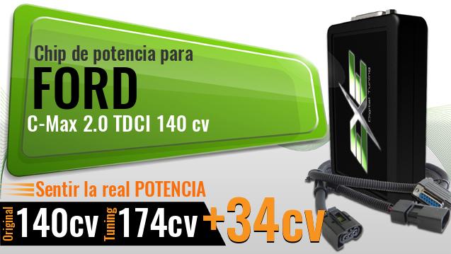 Chip de potencia Ford C-Max 2.0 TDCI 140 cv