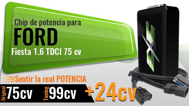 Chip de potencia Ford Fiesta 1.6 TDCI 75 cv