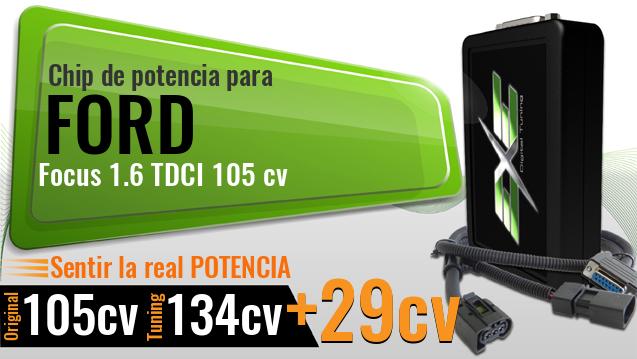 Chip de potencia Ford Focus 1.6 TDCI 105 cv