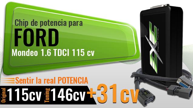 Chip de potencia Ford Mondeo 1.6 TDCI 115 cv