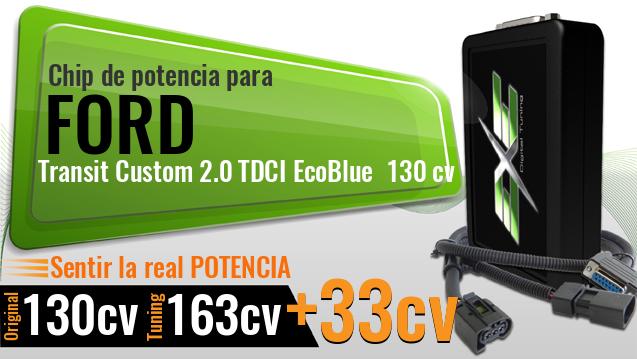 Chip de potencia Ford Transit Custom 2.0 TDCI EcoBlue 130 cv