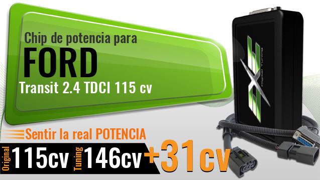 Chip de potencia Ford Transit 2.4 TDCI 115 cv