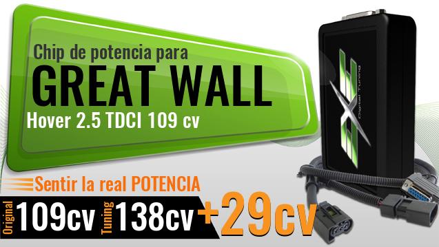 Chip de potencia Great Wall Hover 2.5 TDCI 109 cv Chip de potencia Great Wall Hover 2.5 TDCI 109 cv