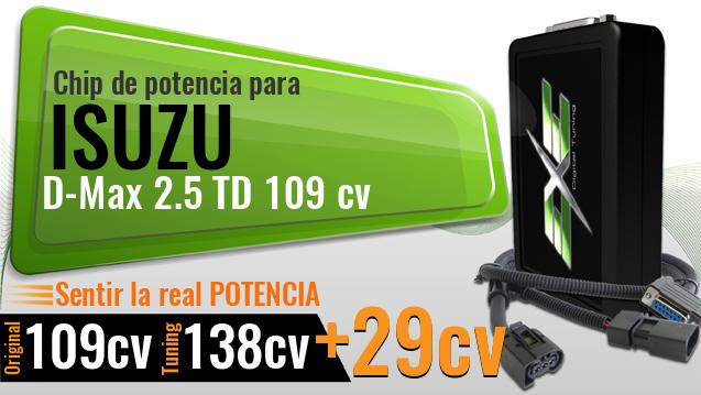 Chip de potencia Isuzu D-Max 2.5 TD 109 cv