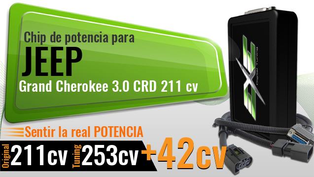 Chip de potencia Jeep Grand Cherokee 3.0 CRD 211 cv