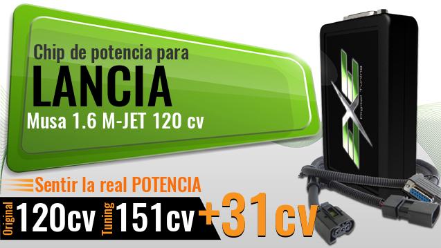 Chip de potencia Lancia Musa 1.6 M-JET 120 cv