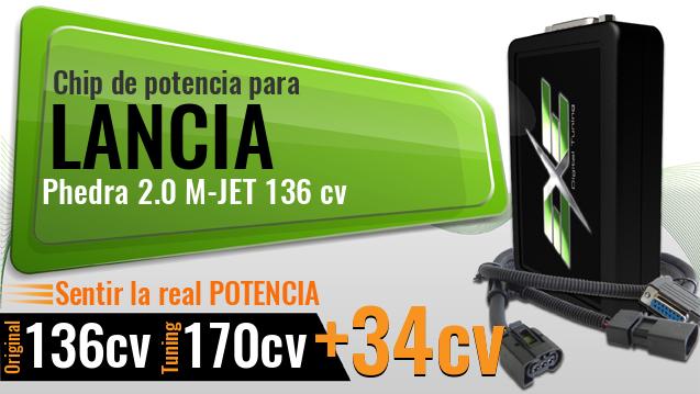 Chip de potencia Lancia Phedra 2.0 M-JET 136 cv