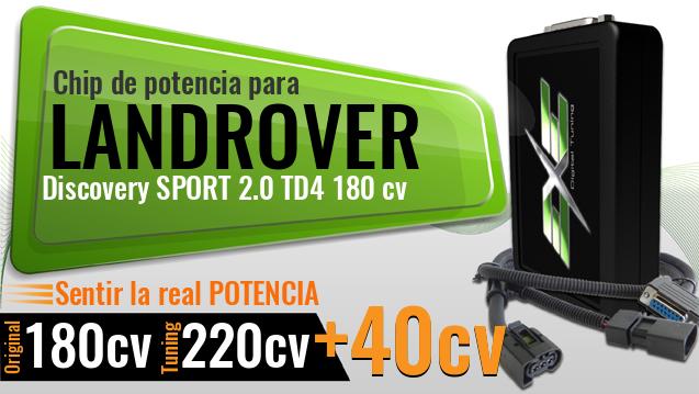 Chip de potencia Landrover Discovery SPORT 2.0 TD4 180 cv
