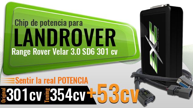 Chip de potencia Landrover Range Rover Velar 3.0 SD6 301 cv