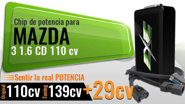 Chip de potencia Mazda 3 1.6 CD 110 cv