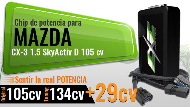 Chip de potencia Mazda CX-3 1.5 SkyActiv D 105 cv