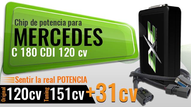 Chip de potencia Mercedes C 180 CDI 120 cv