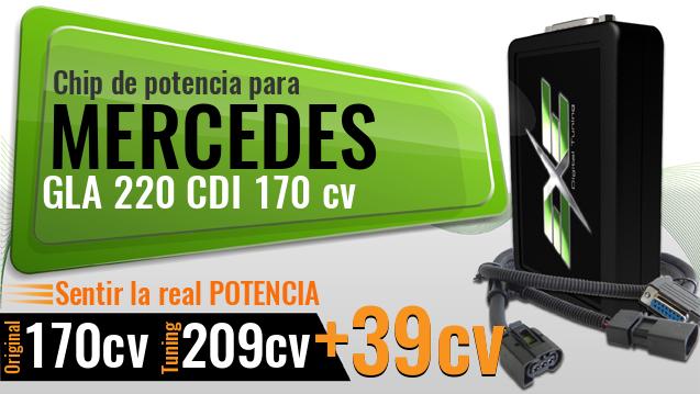 Chip de potencia Mercedes GLA 220 CDI 170 cv