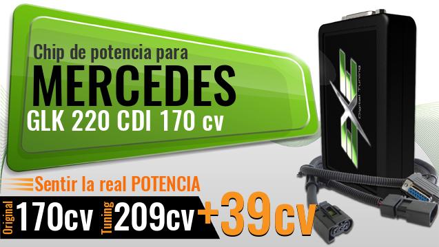 Chip de potencia Mercedes GLK 220 CDI 170 cv