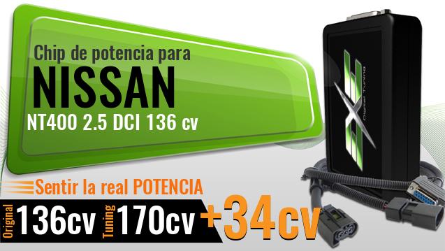 Chip de potencia Nissan NT400 2.5 DCI 136 cv