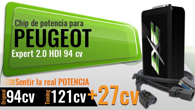 Chip de potencia Peugeot Expert 2.0 HDI 94 cv