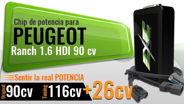Chip de potencia Peugeot Ranch 1.6 HDI 90 cv Chip de potencia Peugeot Ranch 1.6 HDI 90 cv