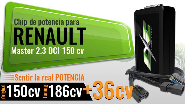 Chip de potencia Renault Master 2.3 DCI 150 cv