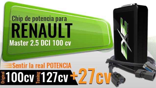Chip de potencia Renault Master 2.5 DCI 100 cv