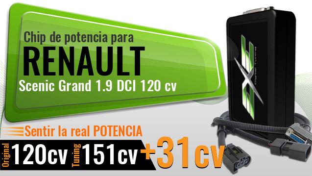 Chip de potencia Renault Scenic Grand 1.9 DCI 120 cv