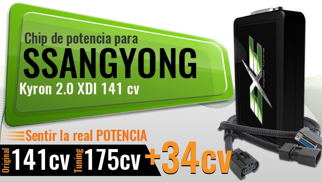 Chip de potencia Ssangyong Kyron 2.0 XDI 141 cv