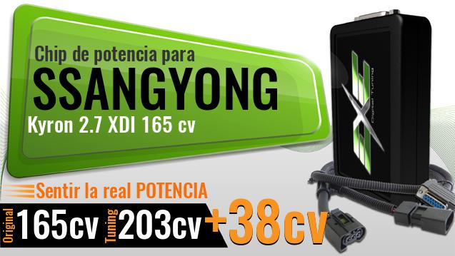Chip de potencia Ssangyong Kyron 2.7 XDI 165 cv