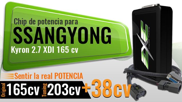 Chip de potencia Ssangyong Kyron 2.7 XDI 165 cv Chip de potencia Ssangyong Kyron 2.7 XDI 165 cv