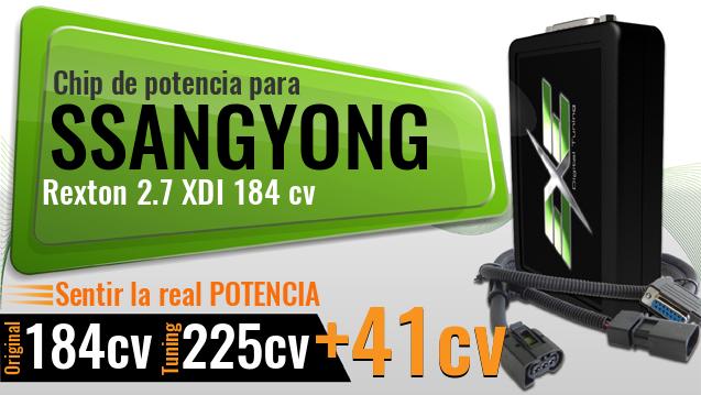 Chip de potencia Ssangyong Rexton 2.7 XDI 184 cv