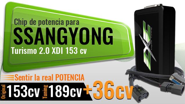 Chip de potencia Ssangyong Turismo 2.0 XDI 153 cv