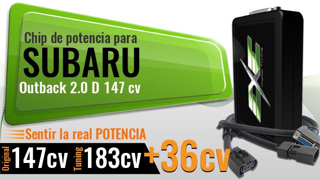 Chip de potencia Subaru Outback 2.0 D 147 cv