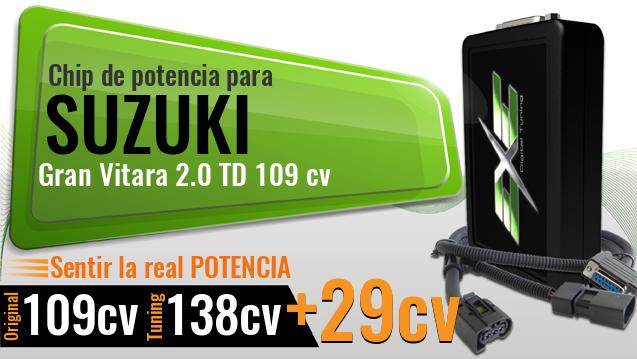 Chip de potencia Suzuki Gran Vitara 2.0 TD 109 cv