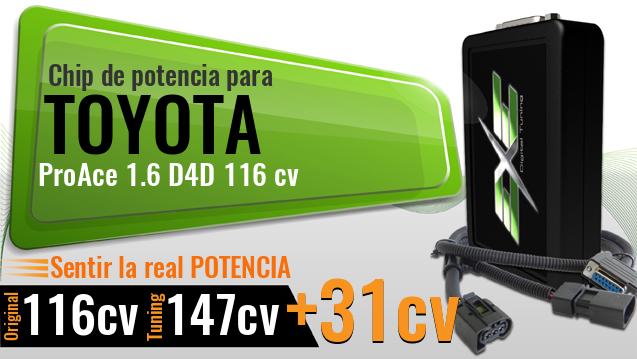 Chip de potencia Toyota ProAce 1.6 D4D 116 cv