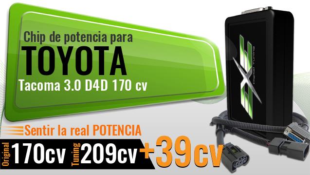 Chip de potencia Toyota Tacoma 3.0 D4D 170 cv