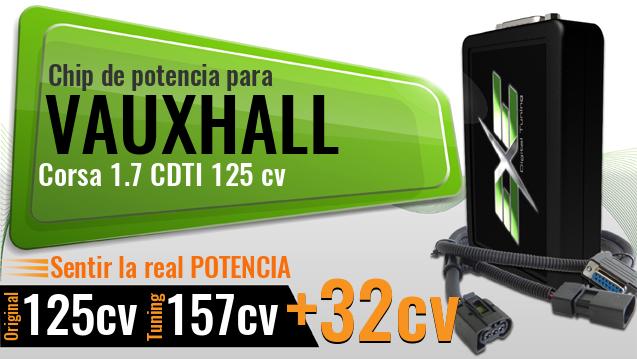 Chip de potencia Vauxhall Corsa 1.7 CDTI 125 cv Chip de potencia Vauxhall Corsa 1.7 CDTI 125 cv