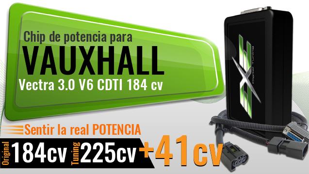 Chip de potencia Vauxhall Vectra 3.0 V6 CDTI 184 cv