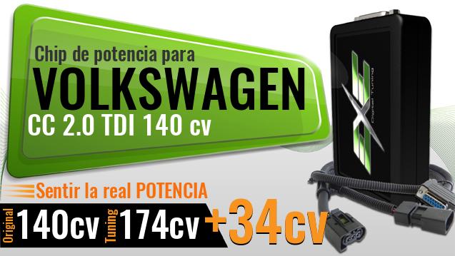 Chip de potencia Volkswagen CC 2.0 TDI 140 cv