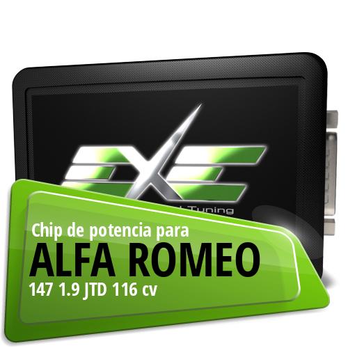 Chip de potencia Alfa Romeo 147 1.9 JTD 116 cv