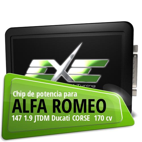 Chip de potencia Alfa Romeo 147 1.9 JTDM Ducati CORSE 170 cv