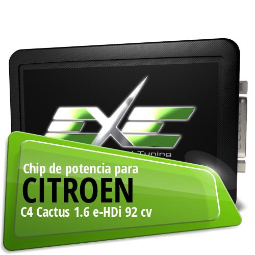 Chip de potencia Citroen C4 Cactus 1.6 e-HDi 92 cv