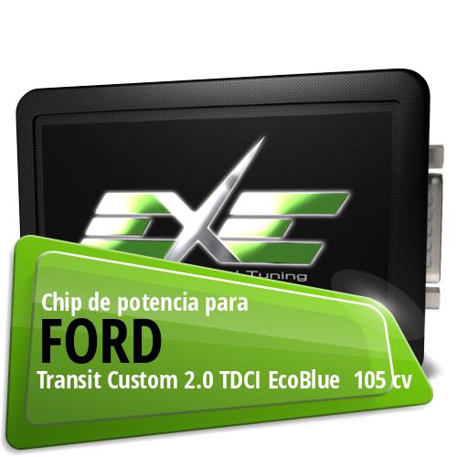 Chip de potencia Ford Transit Custom 2.0 TDCI EcoBlue 105 cv