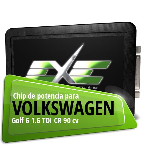 Chip de potencia Volkswagen Golf 6 1.6 TDI CR 90 cv
